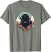 Wild Plains Buffalo Bison Gifts T Shirts & Hoodies Womens Girls Old West Retro Vintage Floral Buffalo Lover T-Shirt - Olive