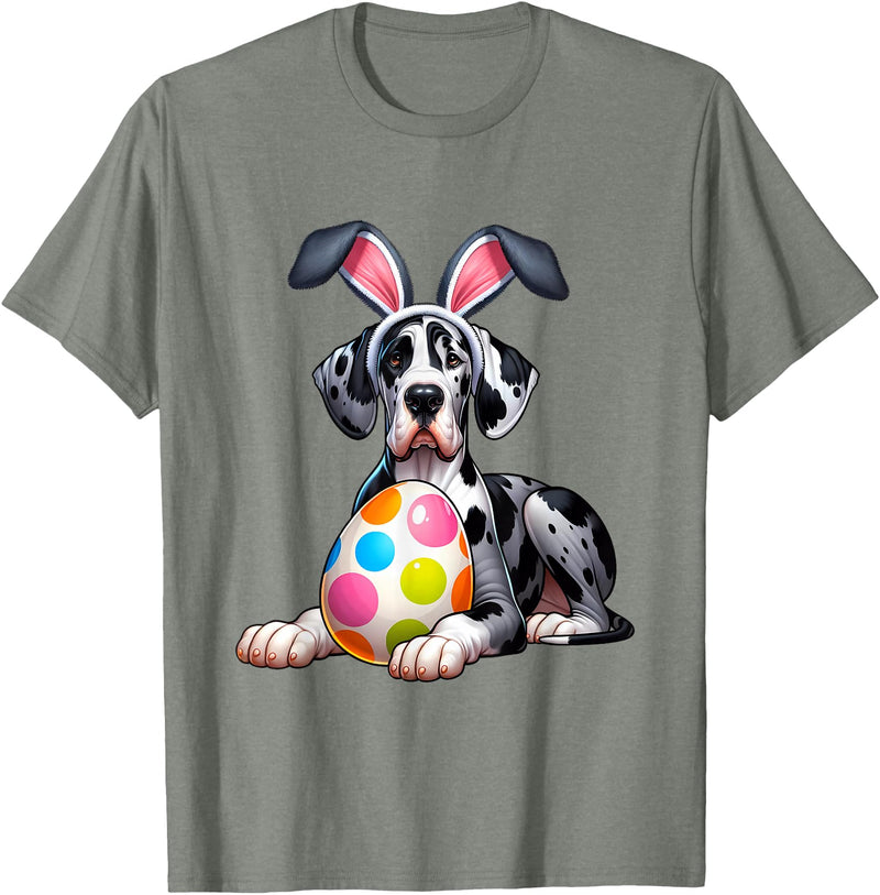Men Women Rabbit T-Shirt in Olive Heather