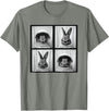 Vintage Rabbit Astronaut T-Shirt in Olive Heather