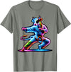 Cow Karate Black Belt Apparel Cow Karate Kick Punch Cute Funny Cool Martial Arts Cow T-Shirt - Olive Heather
