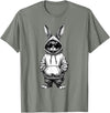 Happy Easter Day Bunny Easter Boys Kids Girls Teens Men T-Shirt in Olive Heather