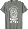 Gifts for Matt Matt Gift Name Lion T-Shirt - Olive Heather