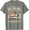 Great Sand Dunes National Park Colorado USA Retro Great Sand Dunes National Park Colorado Hike Outdoors Retro T-Shirt - Olive Heather