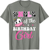 Cow Lover Birthday Men Women Kids Shirts & Gifts Uncle Of The Birthday Girl Family Matching Shirt Farm Cow T-Shirt - Olive