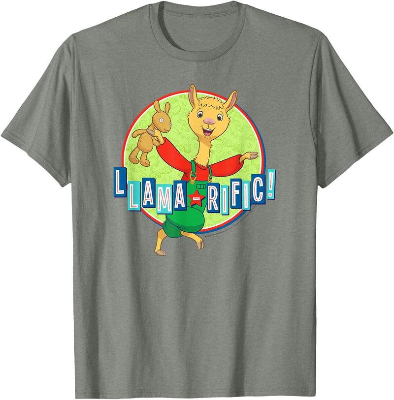 Llama Llama Netflix Red Pajama Llama-rific Tee Shirt T-Shirt - Olive Heather