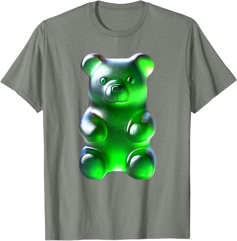 Urban Empyre Green Gummy Bear T-Shirt - Olive Heather