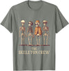 KDR Apparel Funny Men's Halloween Skeleton Crew T-Shirt - Olive Heather