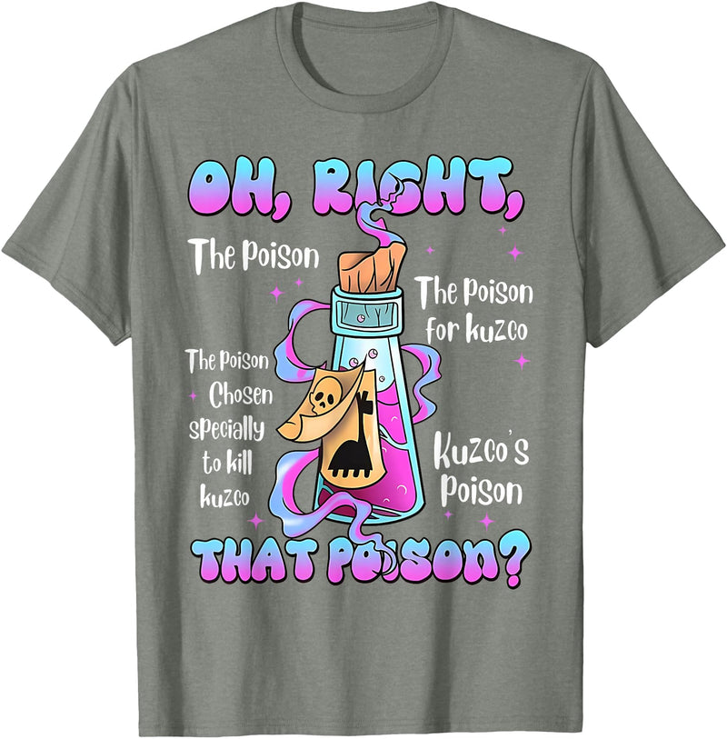 Funny Drink Me Poison Halloween Costume Vintage Oh Right That Poison Llama Halloween T-Shirt - Olive Heather