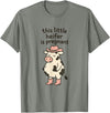 Funny Western Cow Pregnancy Announcement Thanksgiving Pregnancy Announcement Funny Cowgirl Mama to Be T-Shirt - Olive Heather