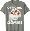 Official Sleep Pajamas Nightgown Sleepwear Co. Guinea Pig Official Sleepshirt Pajamas Nightgown T-Shirt - Olive Heather
