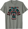 Tribal America Alaska Native American Indian Tlingit Eagle Bear Clan Spirit T-Shirt - Olive Heather
