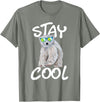 Funny Polar Bear Shirts Stay Cool - Polar Bear Cub Wildlife Zoo Animal Lover T-Shirt - Olive Heather
