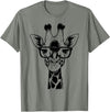 Cute Funny Giraffe Cool Summer Casual Graphic Tees Cute Giraffe Graphic Casual Summer Funny Cool Animal Lover T-Shirt - Olive Heather