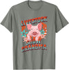Showing Cattle & Pigs T-Shirts And Apparel Livestock Show Grandma - Shows Pigs at the Fair T-Shirt - Olive Heather