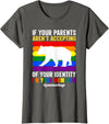 SOMMAS PRIDE Free Mom Hugs Proud Mama Bear Lgbt Gay Pride Lgbtq Parade T-Shirt - Asphalt Grey