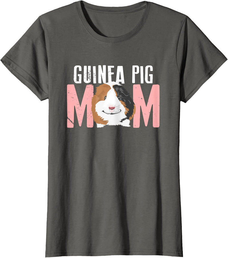Awesome Guinea Pig Mom Tees & Apparel Sweet Guinea Pig Mom T-shirt T-Shirt - Asphalt Grey
