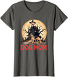 Dog Mom Halloween Costume Gifts Dog Mom Halloween Witch Spooky German Shepherd Mom Dog Lover T-Shirt - Asphalt Grey