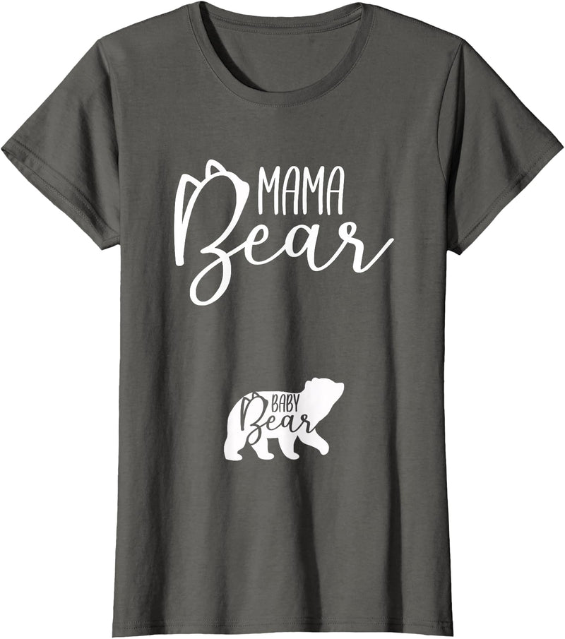 Awesome Matching Family Outfits Baby Bear - Mama Mommy New Mom Pregnancy Announcement Gift T-Shirt - Asphalt Grey