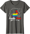 Funny Bear Family Gay LGBT Pride HBL LGBT Auntie Bear Aunt Gay Pride Proud Mom Mother's Day T-Shirt - Asphalt Grey