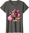 Humorous Horse Girl Gifts Horse Bubblegum Horse Girl Horseback T-Shirt - Asphalt Grey