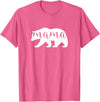 The Persnickety Owl Family Bears #1 Mama Bear Shirt Mama Bear T-Shirt Mama Mom Mommy Tee Shirt T-Shirt - Pink Heather