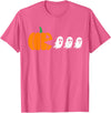 Funny Halloween Tees for Men Women Kids. Funny Gamer Pumpkin Eating Boo Halloween Men Kids Boys T-Shirt - Pink Heather