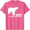 Polar Bear T Shirts Save The Polar Bear T Shirt T-Shirt - Pink Heather