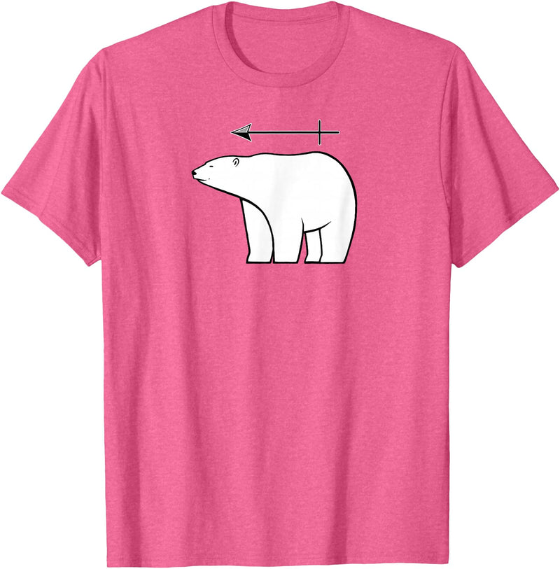 Mike Robe Designs Eisbär Funny Chemistry Science Pun Men and Women T-Shirt - Pink Heather