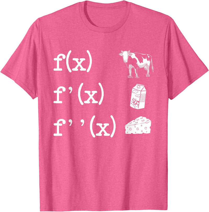Cute Math Gifts Calculus Nerd Accessories & Stuff Funny Math Teacher Art For Men Women Cow Milk Cheese Formula T-Shirt -