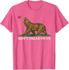 Dont Tread On Us Bear California Patriot Tee Don't Tread On Us California Bear Patriotic T-Shirt - Pink Heather