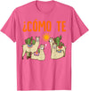 Nerd Ninja Llama Como Te LLamas Spanish Teacher Llama Gift T-Shirt for Men Women Girls Kids - Pink Heather