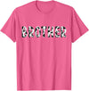 Cow Pattern Print Family Matching Birthday Shirts Cow Brother Birthday Family Matching Fathers Day Boy Girl T-Shirt - Pink