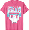 Funny Weightlifter Tees Funny Polar Bear Swolar Bear Lifting Tshirt T-Shirt - Pink Heather