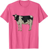 Cows and cattle Drawing of a Holstein cattle T-Shirt - Pink Heather
