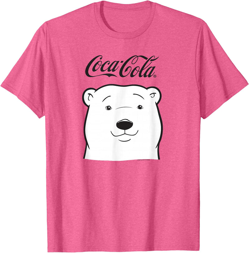 Coca-Cola Company Coca Cola Polar Bear Logo T-Shirt - Pink Heather