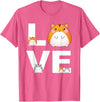 Hamster Love Cute Hamsters Shirt Animal Toys Pets Lovers T-Shirt - Pink Heather