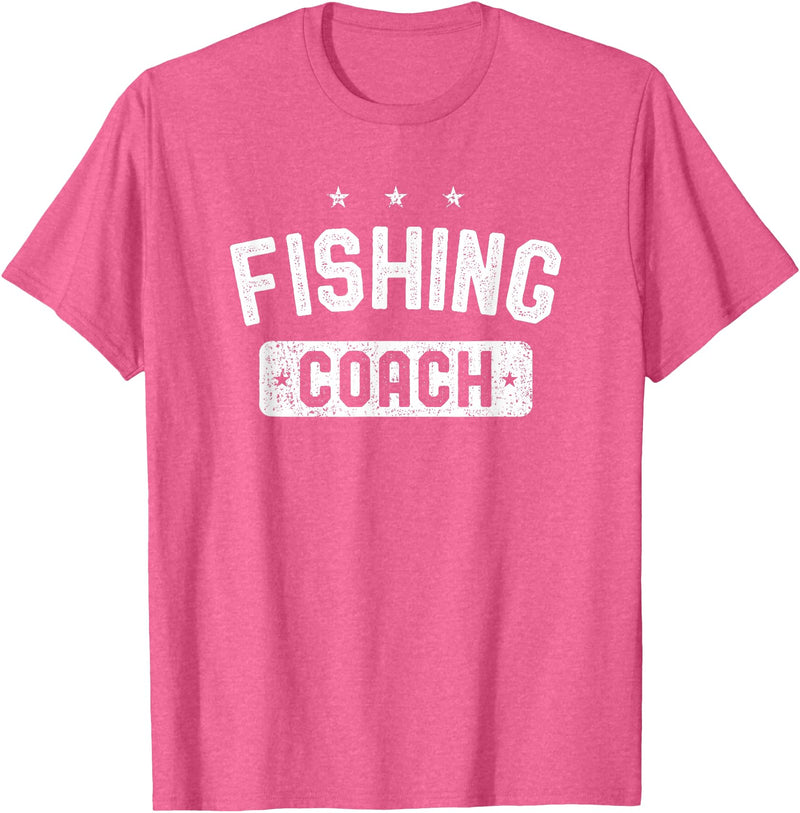 Fishing Coach Clothing Fishing Coach Vintage Fishing T-Shirt - Pink Heather