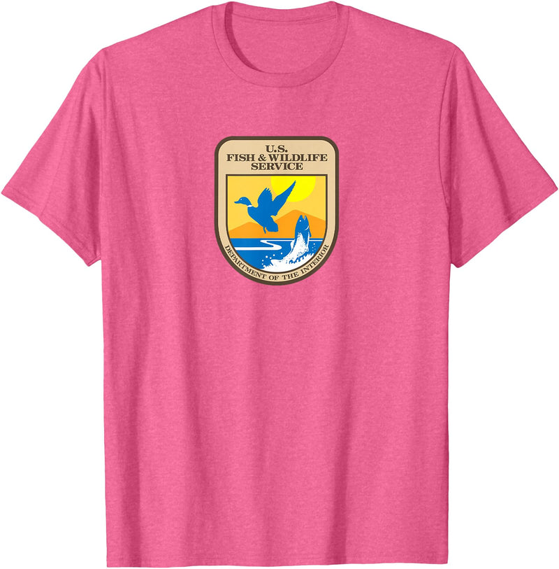 Federal USFWS Shirts & Gifts U.S. Fish & Wildlife Service T-Shirt - Pink Heather