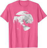 Guinea Pig Gifts & Accessories Guinea Pig Pet - Full Moon Guinea Pig T-Shirt - Pink Heather
