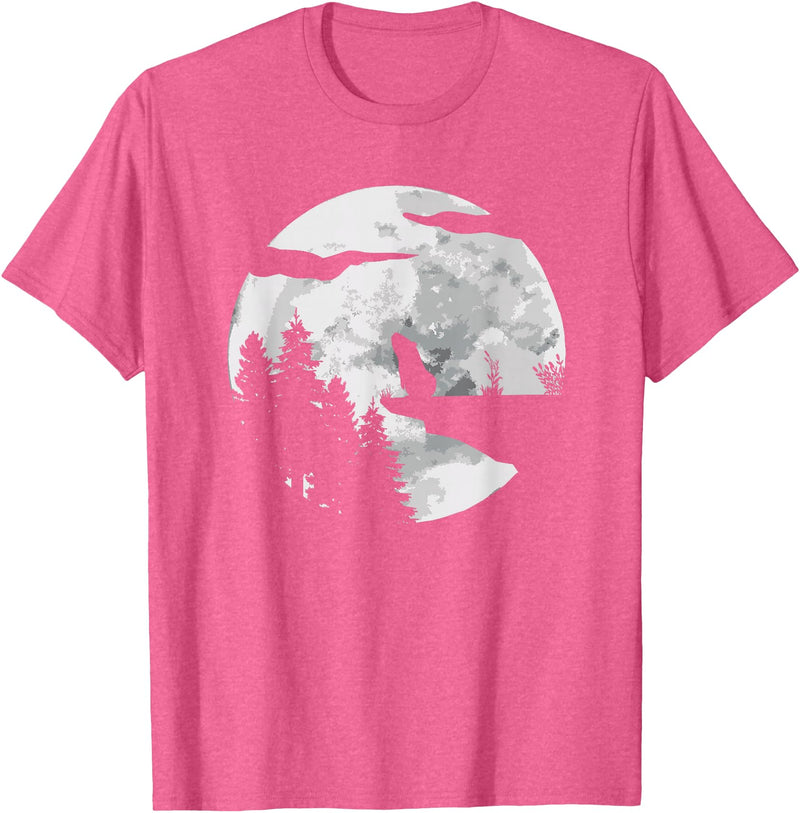 Guinea Pig Gifts & Accessories Guinea Pig Pet - Full Moon Guinea Pig T-Shirt - Pink Heather