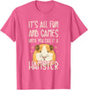 Guinea Pig Quote T-Shirt for Women - Black, Small - Cute Guinea Pig Lover Quote - Unisex, Short Sleeve, Crew Neck, Classic Fit, Imported - Pink Heather