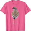 BJD Birds Killdeer Cute Graphic Print T-Shirt Bird Gift Bird Lover T-Shirt - Pink Heather