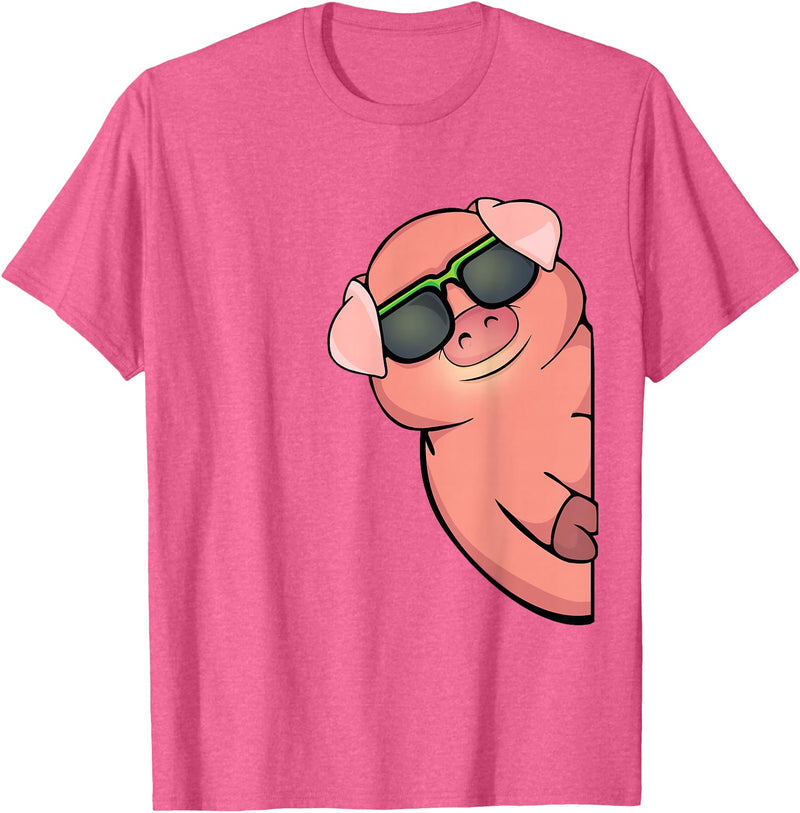 Pig Gift For Pig Lovers Pig Lover Women Men Swine Farm Animals Pet Pig T-Shirt - Pink Heather
