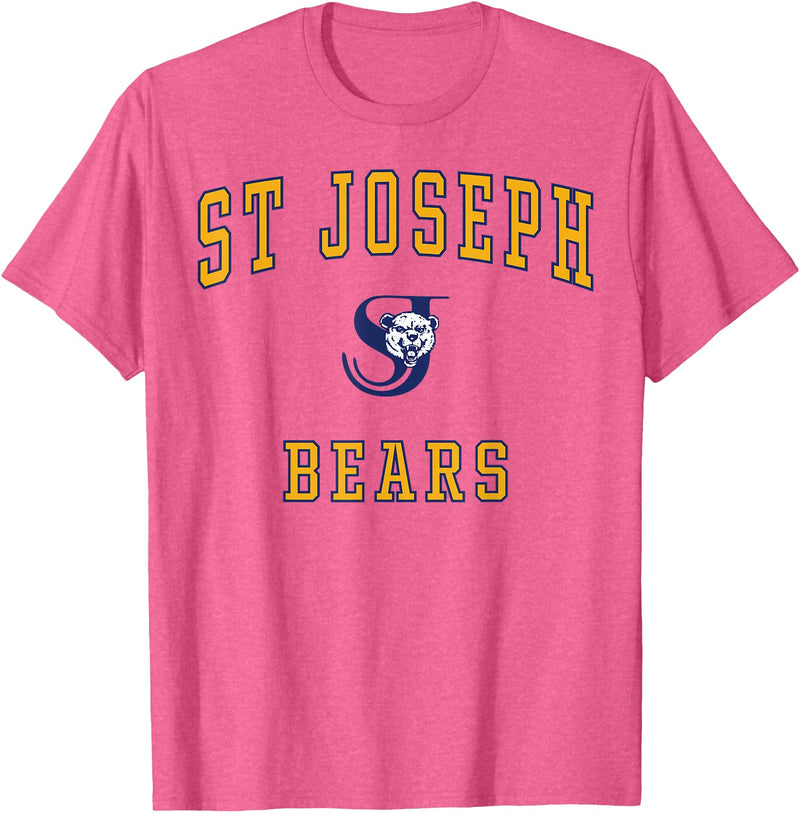 Official High School Fan Gear St. Joseph High School Bears T-Shirt - Pink Heather