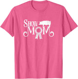 Squatch Design Show Mom Swine Show Pig Lover County Fair Gift Lt. T-Shirt - Pink Heather