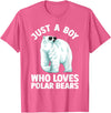 Polar Bear Gift Polar Bear Accessories & Stuff Cute Polar Bear Design For Men Boys Arctic Polar Bear Lover T-Shirt - Pink Heather