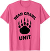 Food Sweat and Beers Bear Crawl Unit T Shirt T-Shirt - Pink Heather