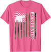 Bear Hunter & Bear Hunting Ideas Bear Hunter American Flag Bear Hunting Lover T-Shirt - Pink Heather