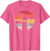 Pack A Punch Llama, Retro Style Alpaca T-Shirt - Pink Heather