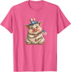 USA Pig Outfit Awesome US Pig T-Shirt - Pink Heather